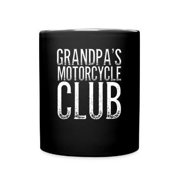 Grandpa Motorcycle Club - Full Colour Mug - black - Front