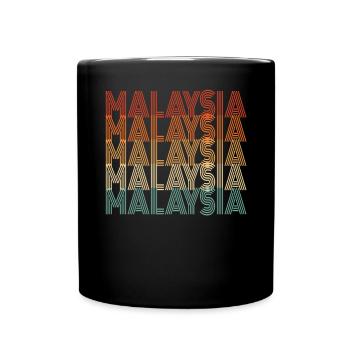 Malaysia - Full Colour Mug - black - Front