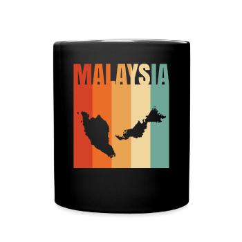 Malaisie - Mug uni - noir - Devant