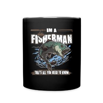 Pêcheurs à la ligne dans les pêcheurs qui ont tous besoin de connaître la pêche - Mug uni - noir - Devant