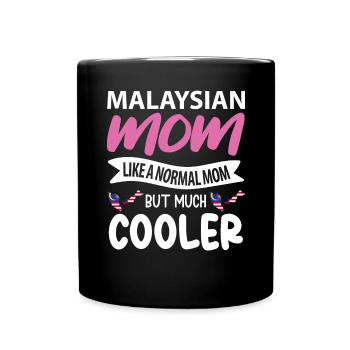 Malaysia - Tasse einfarbig - Schwarz - Vorne