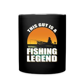 Pêcheur Ce gars est une légende de la pêche Pêcheur pêcheur - Mug uni - noir - Devant
