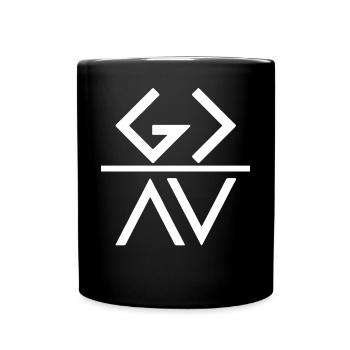 Gott Glaube An Jesus Religion Geschenk - Tasse einfarbig - Schwarz - Vorne