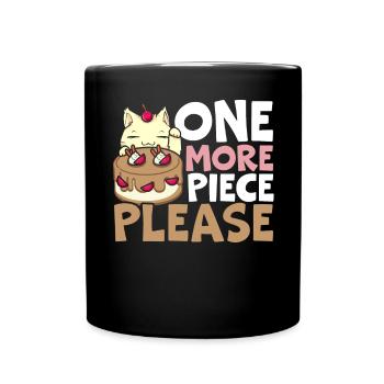 Une pièce de plus s’il vous plaît Baker Foodie Chocolate Cake - Mug uni - noir - Devant
