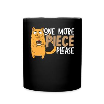 Une pièce de plus s’il vous plaît Baker Foodie Chocolate Cake - Mug uni - noir - Devant
