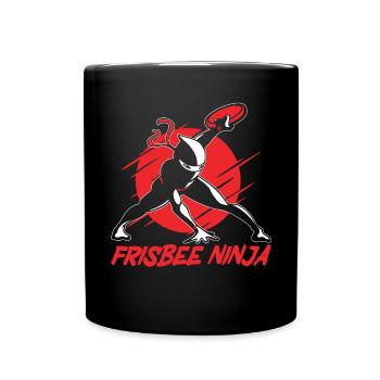Ultimative Frisbee Ninja Lover Flying Disc Sport - Tasse einfarbig - Schwarz - Vorne
