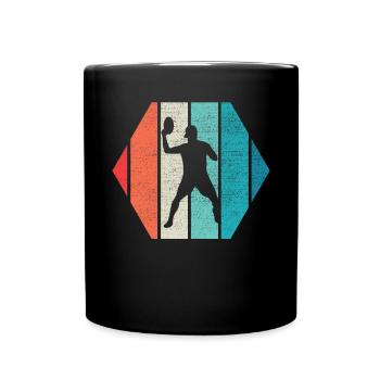 Retro Ultimate Frisbee Flying Disc Sport - Full Colour Mug - black - Front