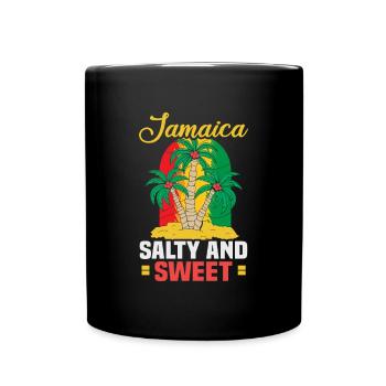Jamaica Beach Holiday by the Sea Design Beach Motif - Mug uni - noir - Devant