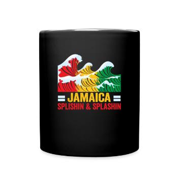 Jamaica Beach Holiday by the Sea Design Beach Motif - Mug uni - noir - Devant