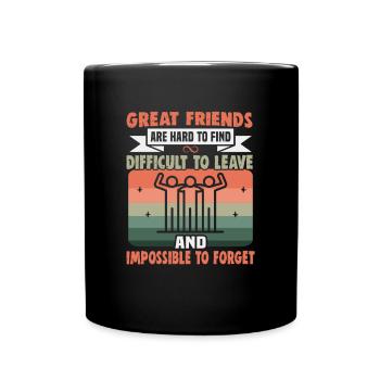 Cadeau d’amitié pour bon ami - Mug uni - noir - Devant