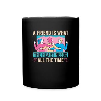 Cadeau d’amitié Ami - Mug uni - noir - Devant
