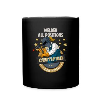 Conception de slogan de soudeur pour les métallurgistes - Mug uni - noir - Devant