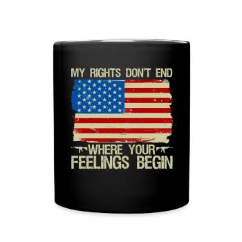 Mes droits ne s’arrêtent pas là où sont leurs sentiments - Mug uni - noir - Devant