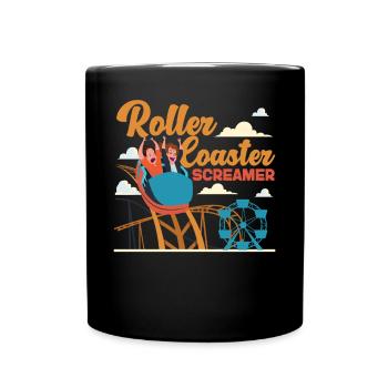 Roller Coaster Roller Coaster - Full Colour Mug - black - Front