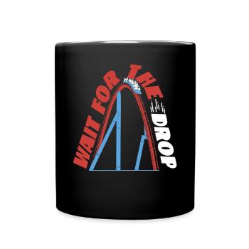 Scooter Coaster attendre la chute - Mug uni - noir - Devant