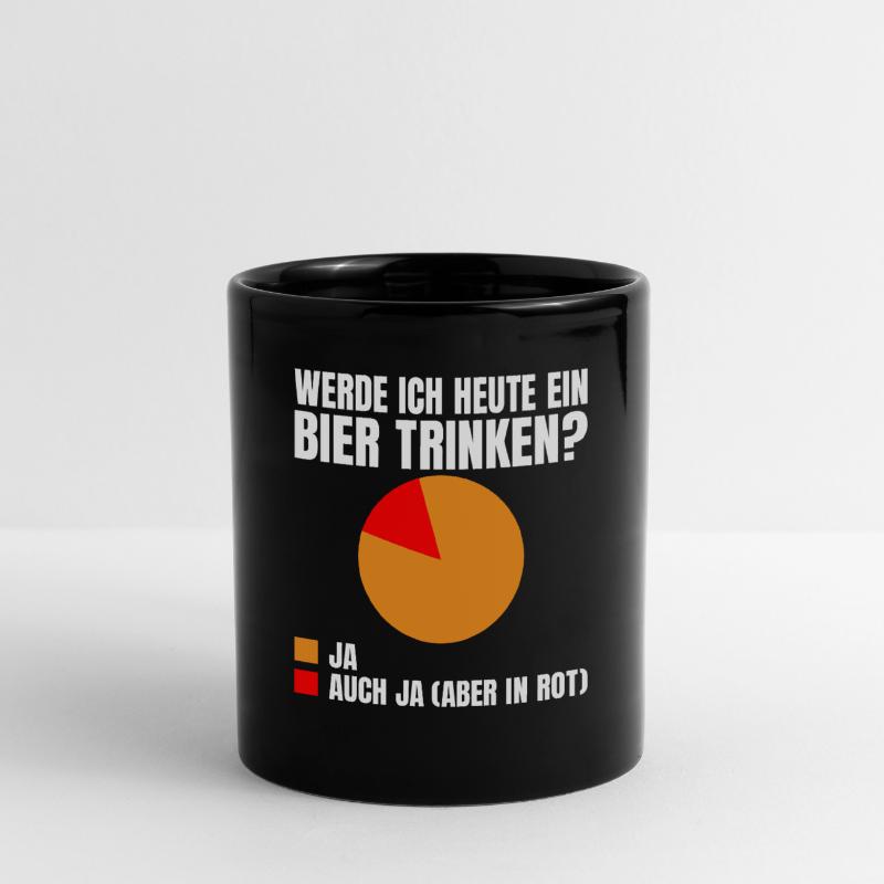 Werde ich heute ein Bier trinken? Ja oder ja (nur Tasse einfarbig