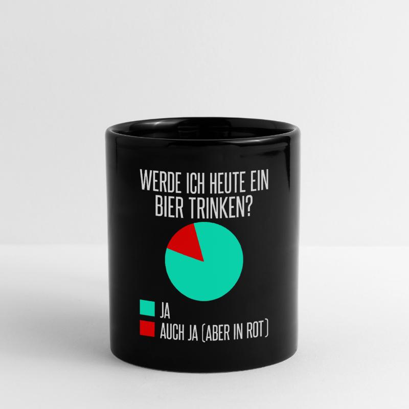 Werde ich heute ein Bier trinken? Ja oder ja (nur Tasse einfarbig