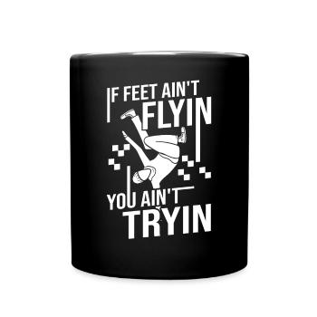 Breakdance Music Breaking BBoy Bgirl - Full Colour Mug - black - Front