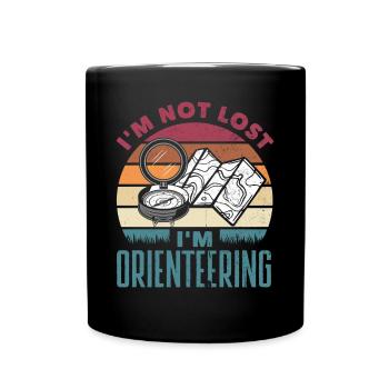 Orienteer Runner Running Orienteering - Tasse einfarbig - Schwarz - Vorne