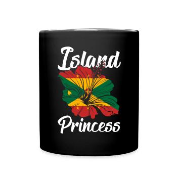 Grenada Grenadian Grenadian Flag Island Princess - Full Colour Mug - black - Front