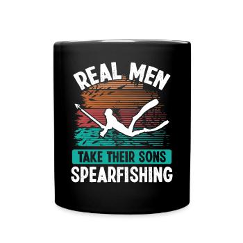 Spearfisher Real Women take their Spearfishing - Tasse einfarbig - Schwarz - Vorne
