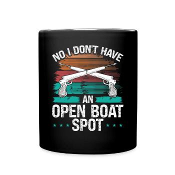 Spearfisher Apnoe Diver Speargun Spear Dive - Tasse einfarbig - Schwarz - Vorne
