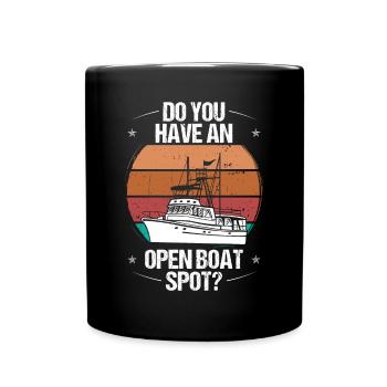 Spearfisher Open Boat Spot Apnoe Diver Speargun - Tasse einfarbig - Schwarz - Vorne