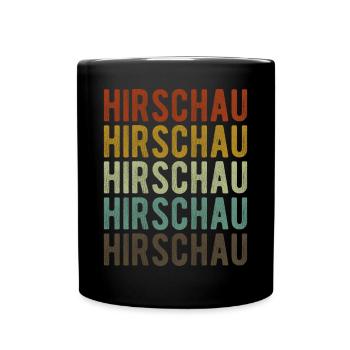 Hirschau Stadt Retro Vintage - Tasse einfarbig - Schwarz - Vorne