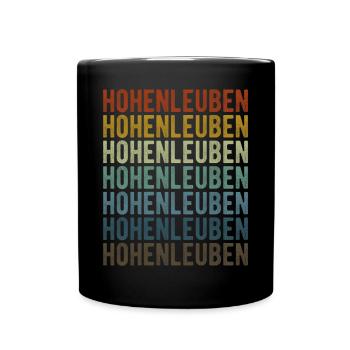 Hohenleuben Stadt Retro Vintage - Tasse einfarbig - Schwarz - Vorne