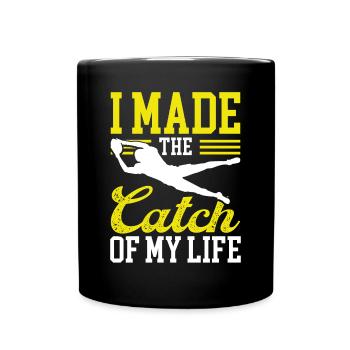 Wide Receiver Glove Marriage Catch of my LIfe - Tasse einfarbig - Schwarz - Vorne