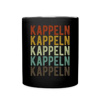 Kappeln Stadt Retro Vintage - Tasse einfarbig - Schwarz - Vorne