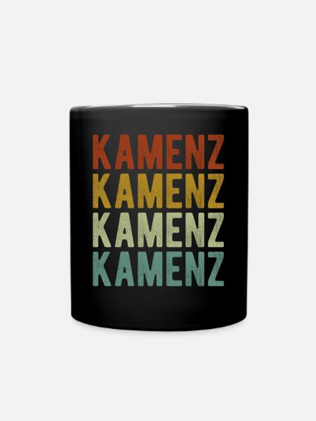 Kamenz Stadt Retro Vintage - Tasse einfarbig - Schwarz