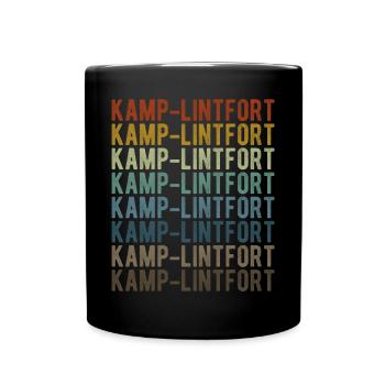 Kamp-Lintfort Stadt Retro Vintage - Tasse einfarbig - Schwarz - Vorne