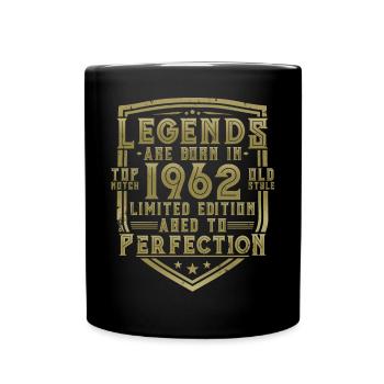 1962 Vintage Born Legends Vintage Anniversaire - Mug uni - noir - Devant