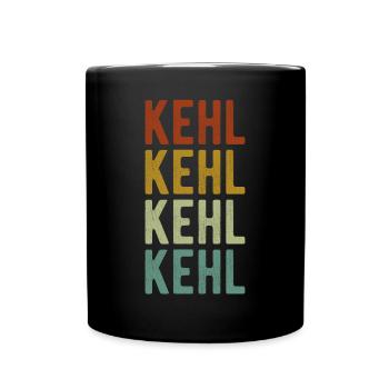Kehl Stadt Retro Vintage - Tasse einfarbig - Schwarz - Vorne
