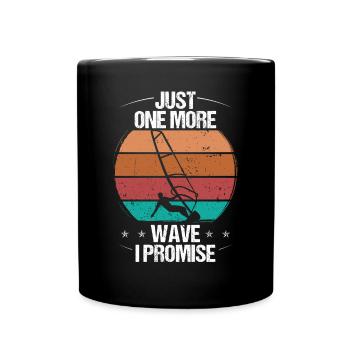 Windsurfer Juste une vague de plus I Planche à voile - Mug uni - noir - Devant