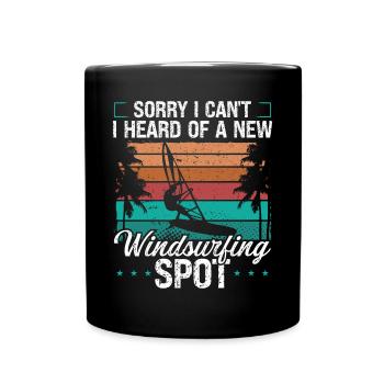 Windsurfer Sorry I cant I have WindsurfingWindsurf - Full Colour Mug - black - Front