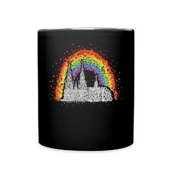 Cathédrale de Cologne Rainbow Rainbow Flag Pride LGBT - Mug uni - noir - Devant