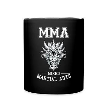 Mixed Martial Arts Dragon Head - MMA Fighter Free - Tasse einfarbig - Schwarz - Vorne