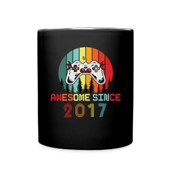 Awesome Since 2017 Birthday 2017 Vintage 2017 - Full Colour Mug - black - Front