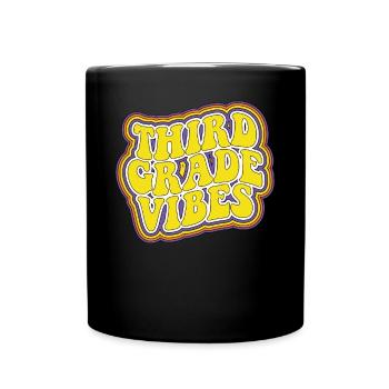 Stimmung der dritten Klasse Retro zur�ck in die Sc - Tasse einfarbig - Schwarz - Vorne