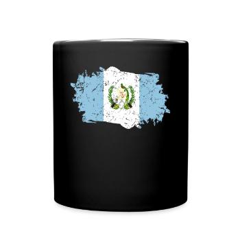 Guatemala Flag Grunge Guatemala Flag - Full Colour Mug - black - Front