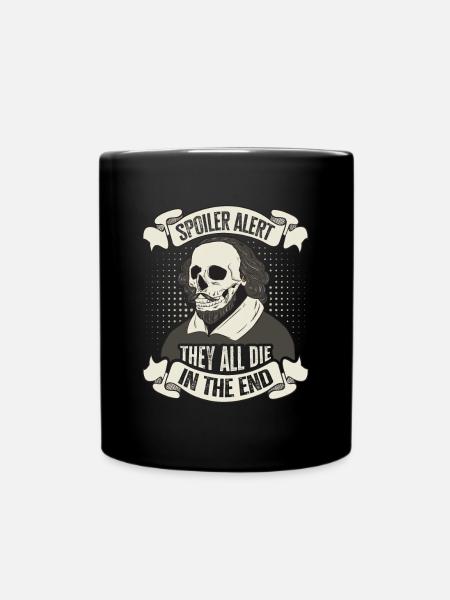 William Shakespeare - Tasse einfarbig - Schwarz
