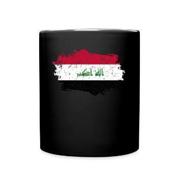 Ads Flagge Grunge Ads Fahne - Tasse einfarbig - Schwarz - Vorne