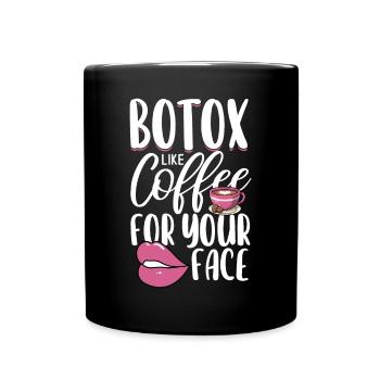 Botox - Tasse einfarbig - Schwarz - Vorne