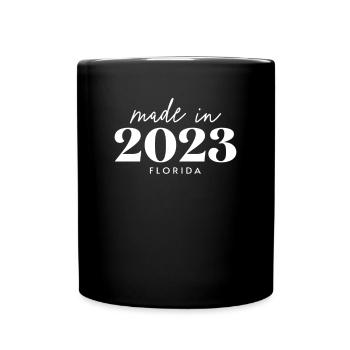 Made 2023 in Florida. Cute Birthday Party - Tasse einfarbig - Schwarz - Vorne