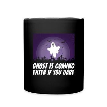 Effrayant halloween citrouille sorcières fantômes zombies - Mug uni - noir - Devant