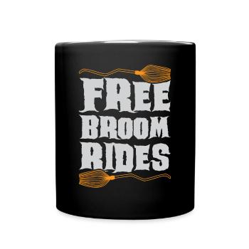 Scary halloween pumpkin witches zombie ghosts - Full Colour Mug - black - Front