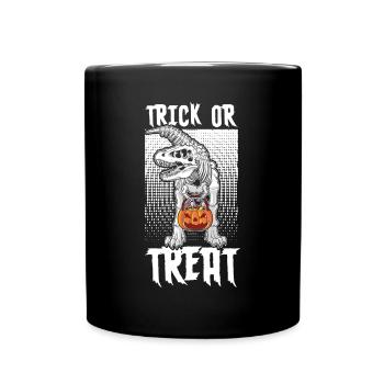 Scary halloween pumpkin witches zombie ghosts - Full Colour Mug - black - Front