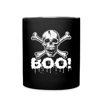 Scary halloween pumpkin witches zombie ghosts - Full Colour Mug - black - Front